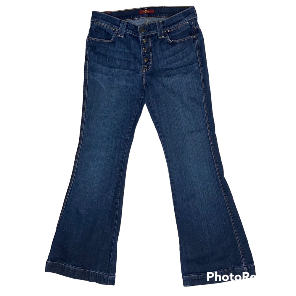 7FAM Bianca button fly jeans size 28
